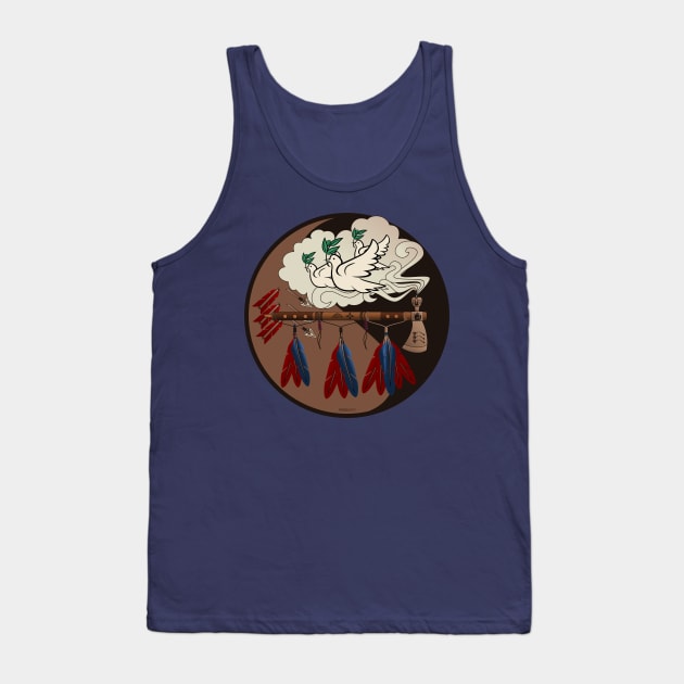 Peace Pipe Tank Top by FunkilyMade